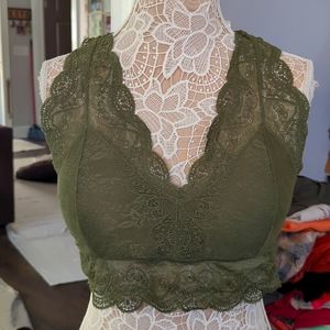 Zenana Lace Bralette 1X